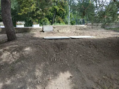 Instalace zemních komor - úprava povrchu po instalaci
